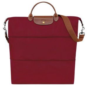 Longchamp Le Pliage Large Expandable Travel Bag - Red